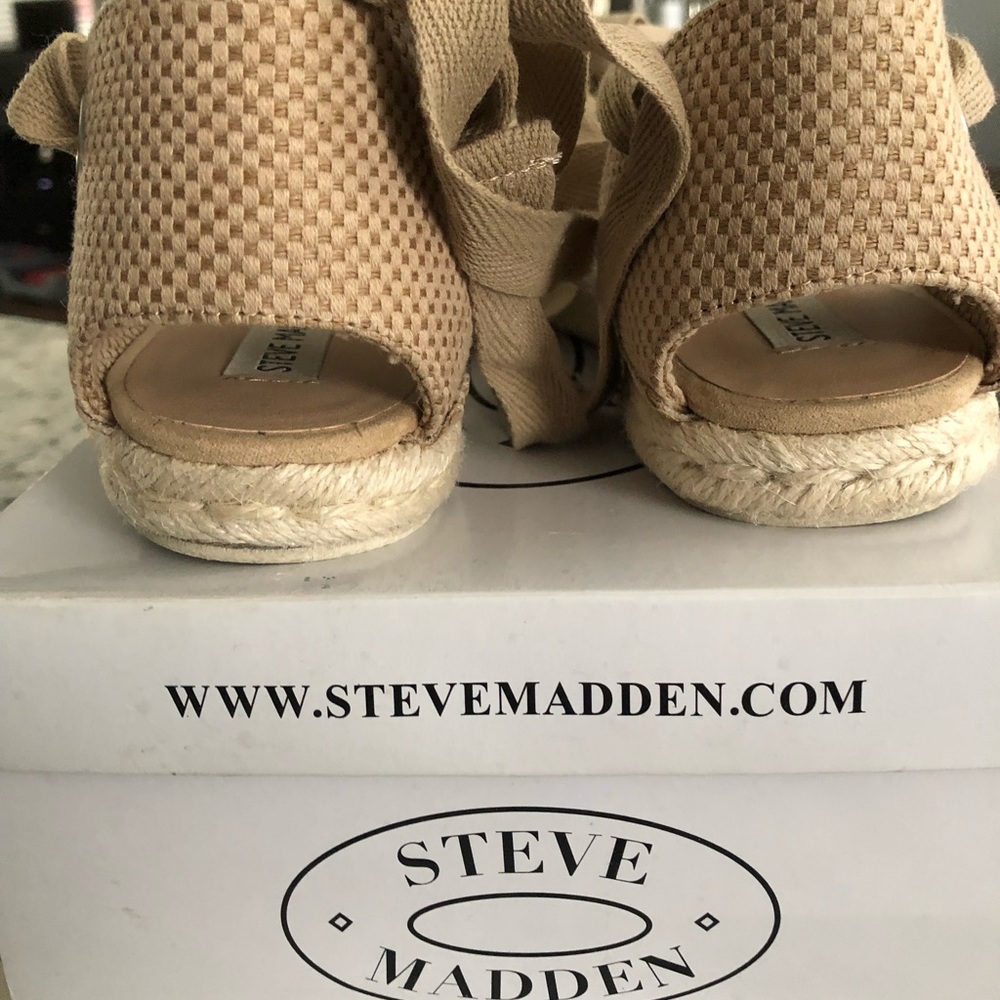 Steve Madden flat lace up espadrilles